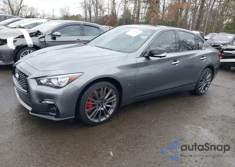 2024 Infiniti Q50 Red Sport 400 Awd из США, поврежденный, VIN JN1FV7DR2RM680666